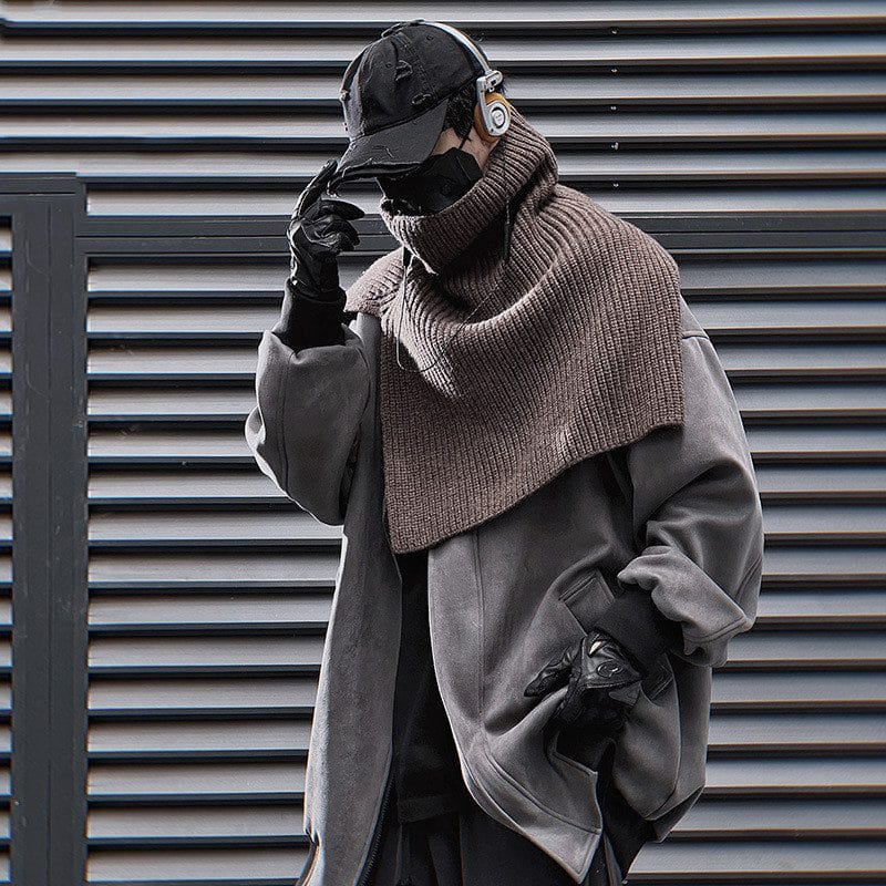 Suede Baggy Jacket+Free Scarf - Image 2