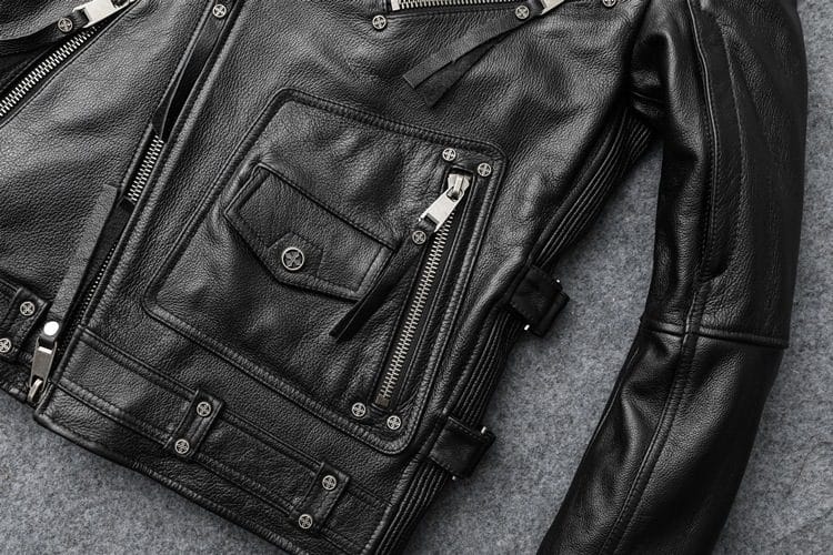 Soft Cowhide Leather Jacket - Image 4