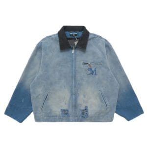 Retro Canvas Lapel Denim