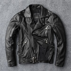 Soft Cowhide Leather Jacket