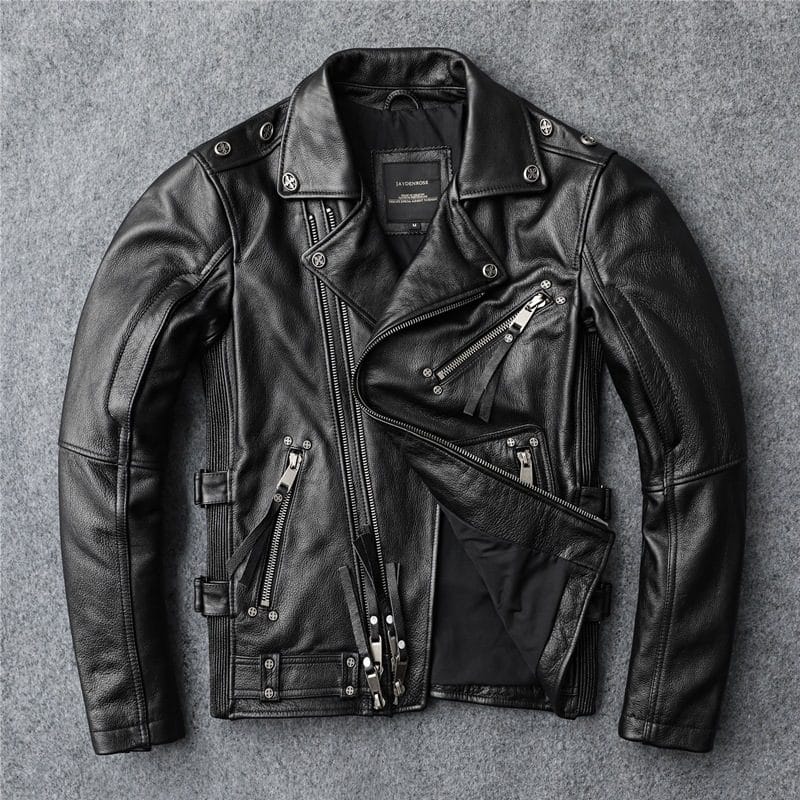 Soft Cowhide Leather Jacket
