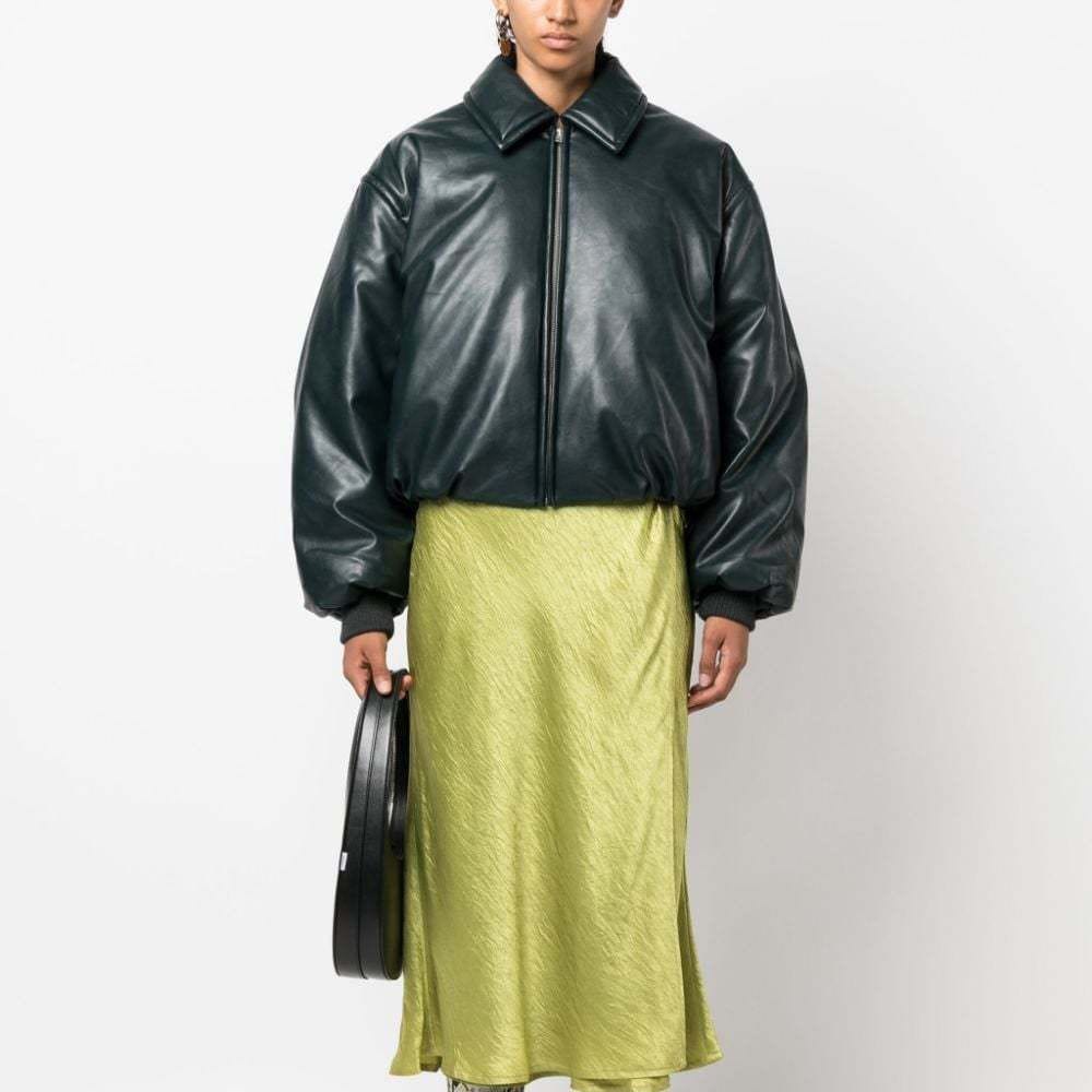 Leather Waterproof Thermal Quilted Jacket - Image 2