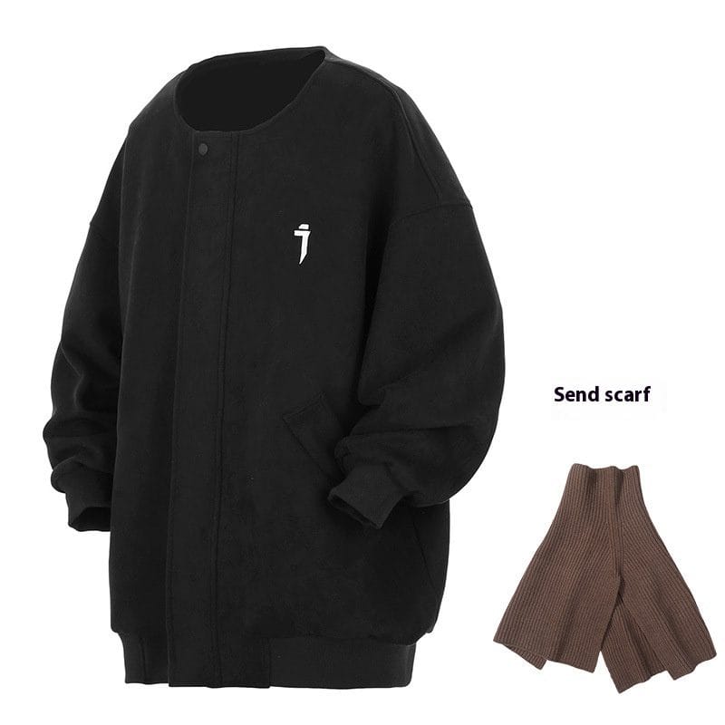 Suede Baggy Jacket+Free Scarf - Image 9