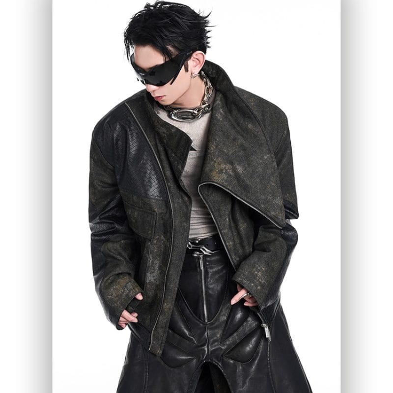 Retro Thickened Leather Jacket - Image 6