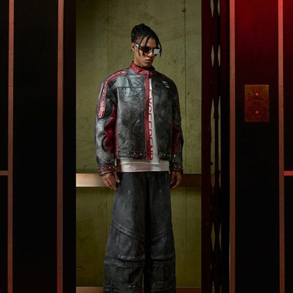 Retro Leather Jacket - Image 4