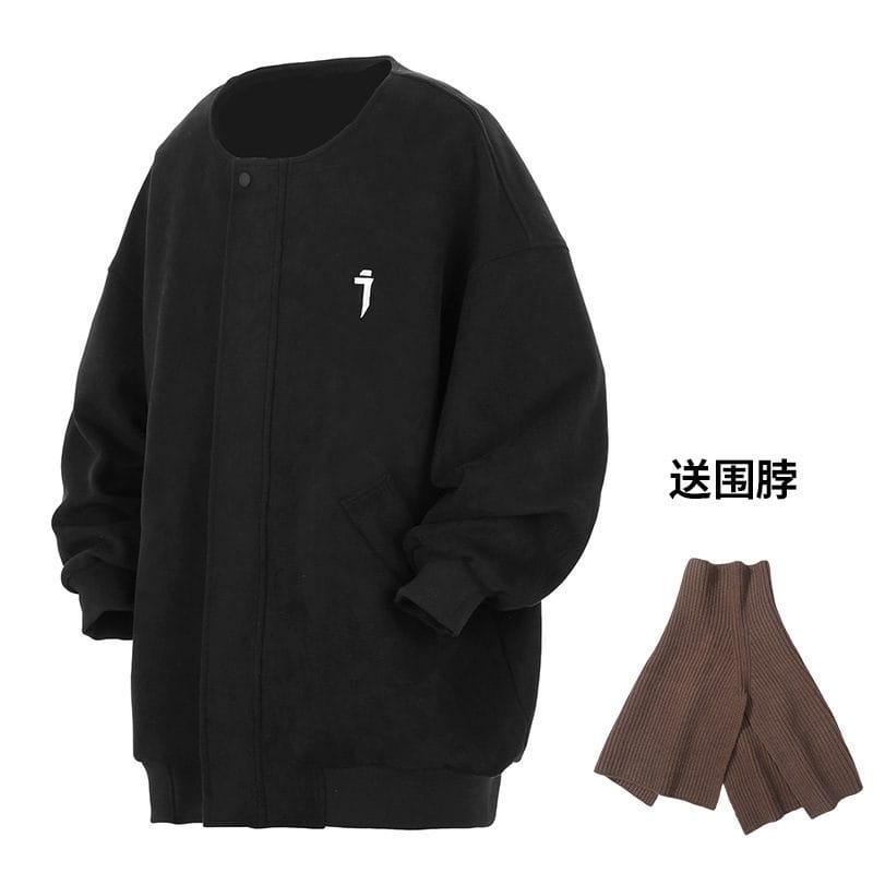 Suede Baggy Jacket+Free Scarf - Image 3