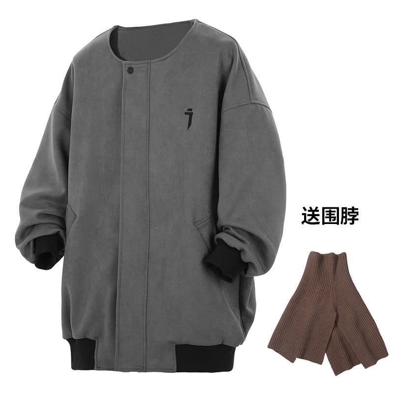 Suede Baggy Jacket+Free Scarf - Image 5