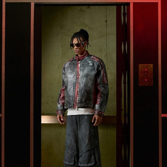 Retro Leather Jacket - Image 3