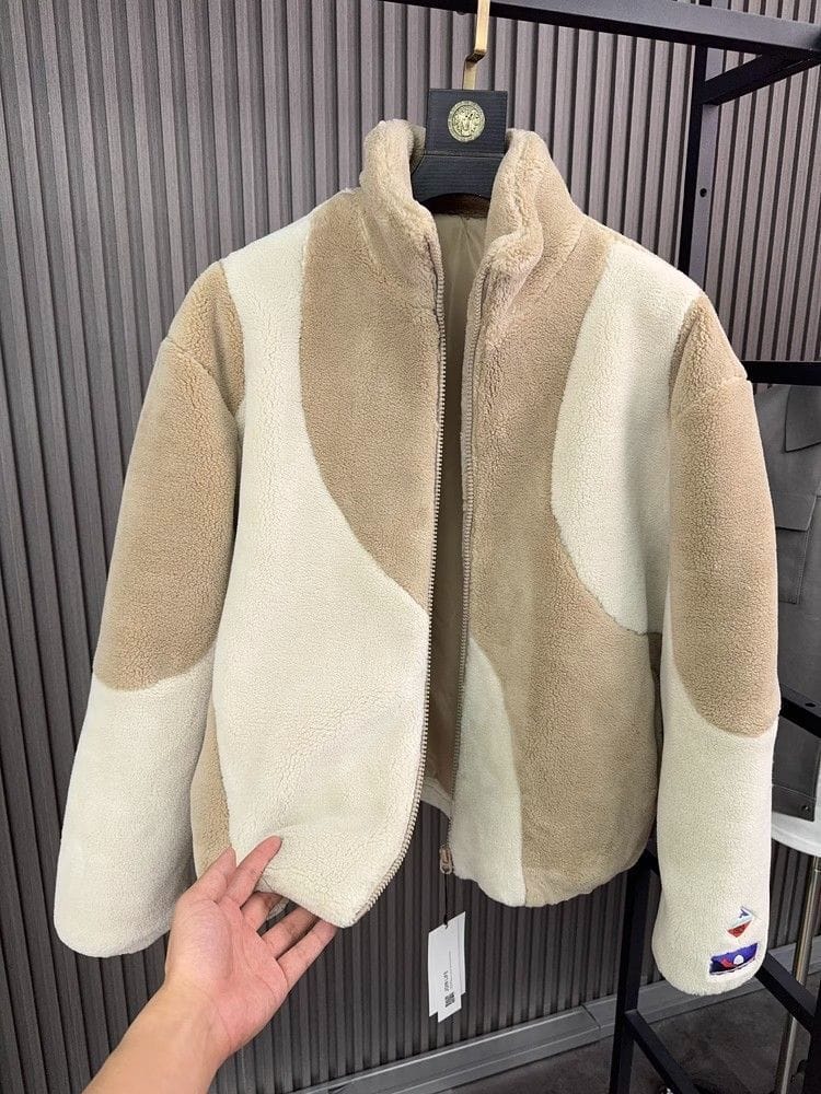 Collar Contrast Jacket - Image 3