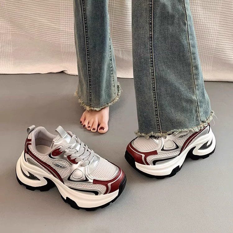 Mesh Breathable Clunky Sneakers - Image 4