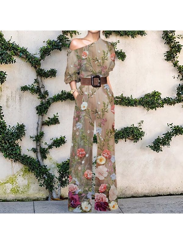 Floral Print Jumpsuit - Image 2