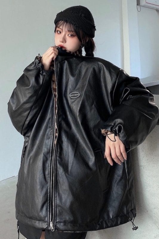 Leopard Print Thick Jacket - Image 7