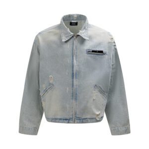 Punk Worn-Out Denim Jacket
