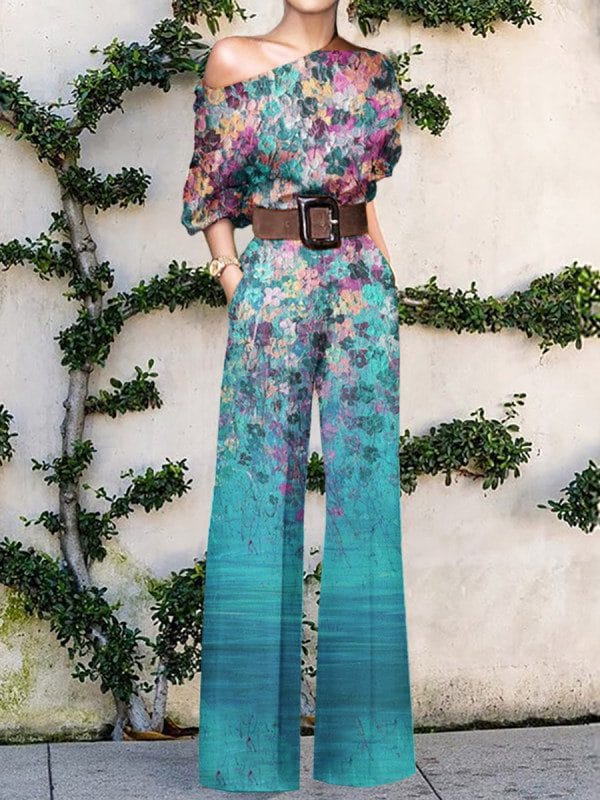 Floral Print Jumpsuit - Image 6
