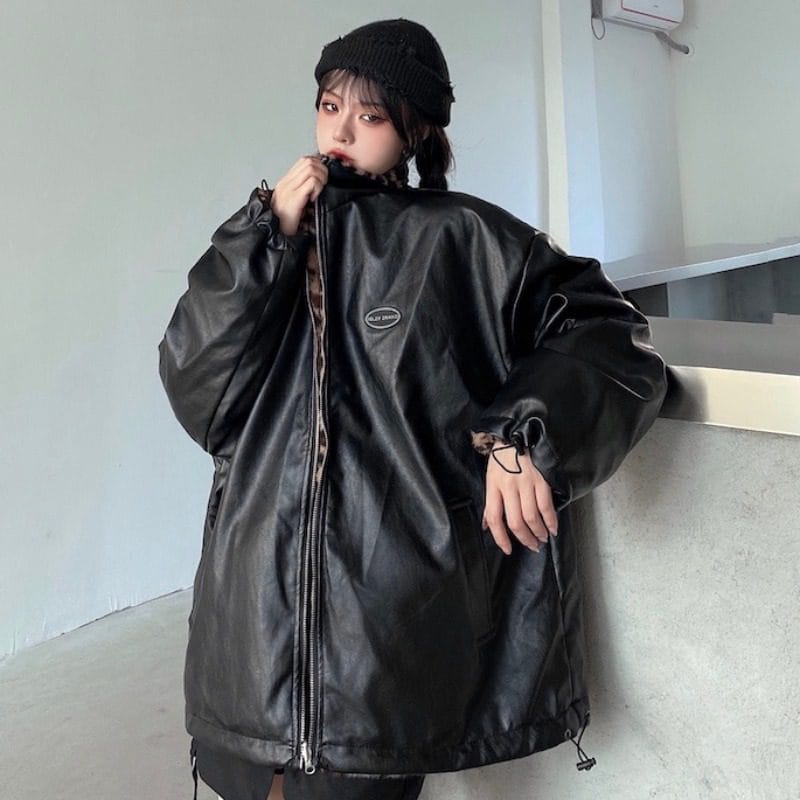 Leopard Print Thick Jacket - Image 8