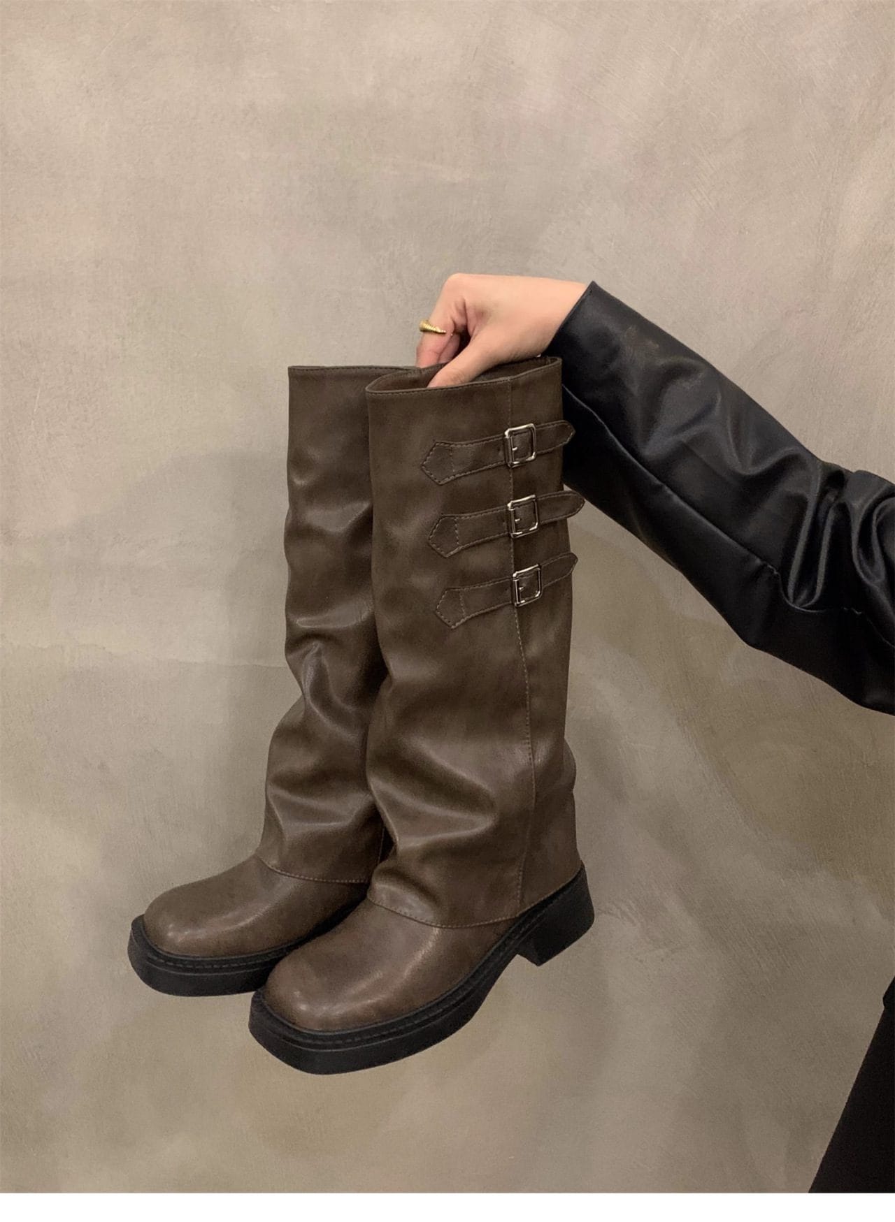 Retro Pantyhose Boots - Image 4