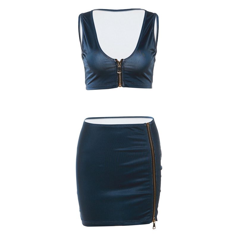Sheath Zipper Skirt Outfit - Image 2