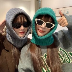 Warm Woolen Scarf Hat
