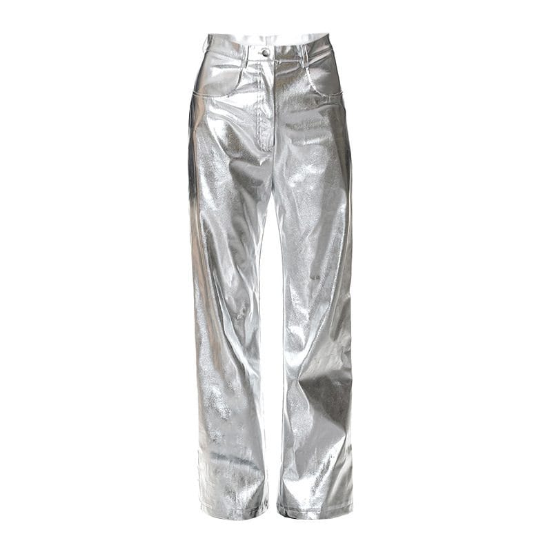 Bright PU Leather Pants - Image 7