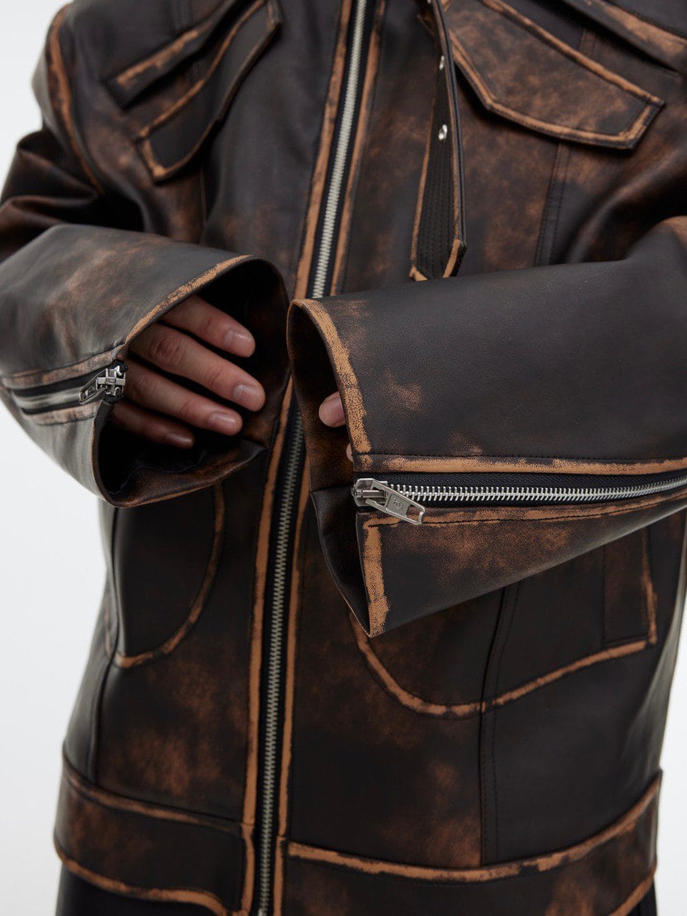 Vintage Leather Jacket - Image 3