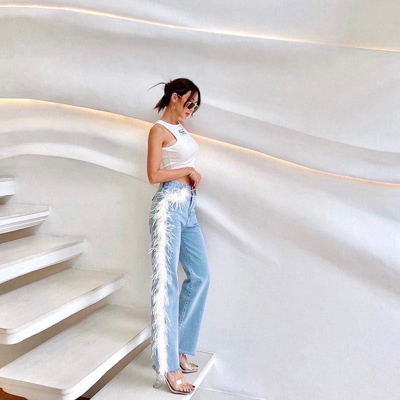 Straight Wide-Leg Pants - Image 4