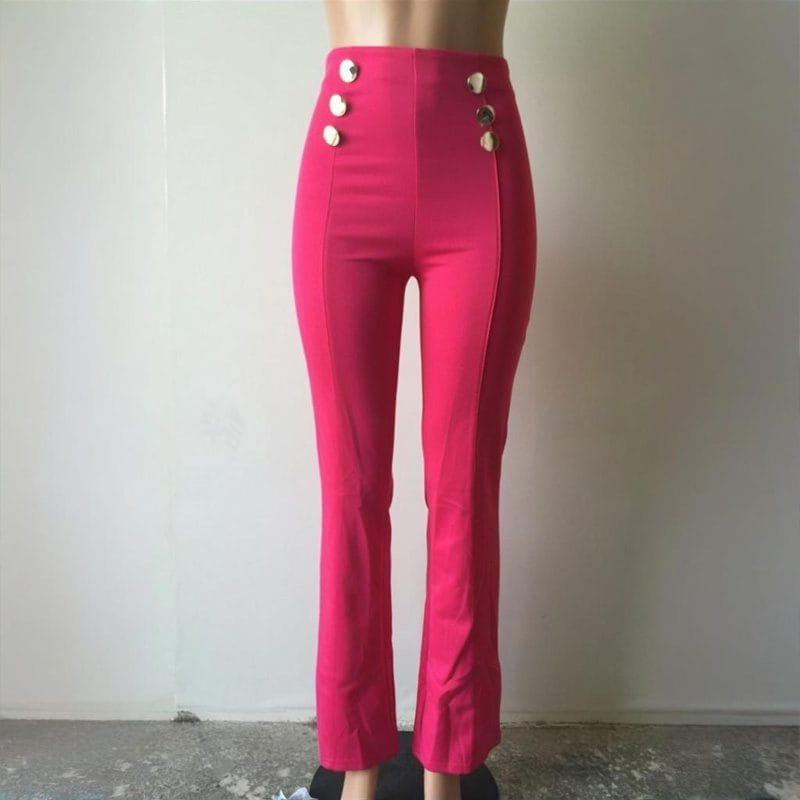 High-Waisted Flared Pants - Image 3