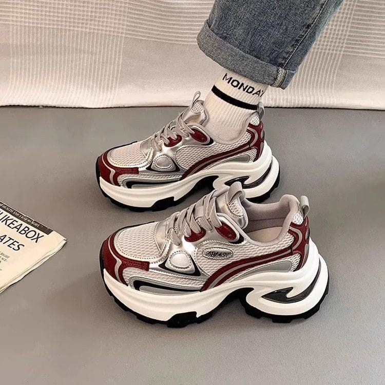 Mesh Breathable Clunky Sneakers - Image 2