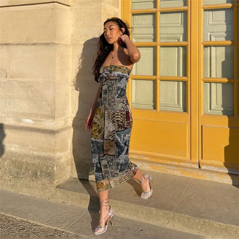 Pullover Tube Top Dress