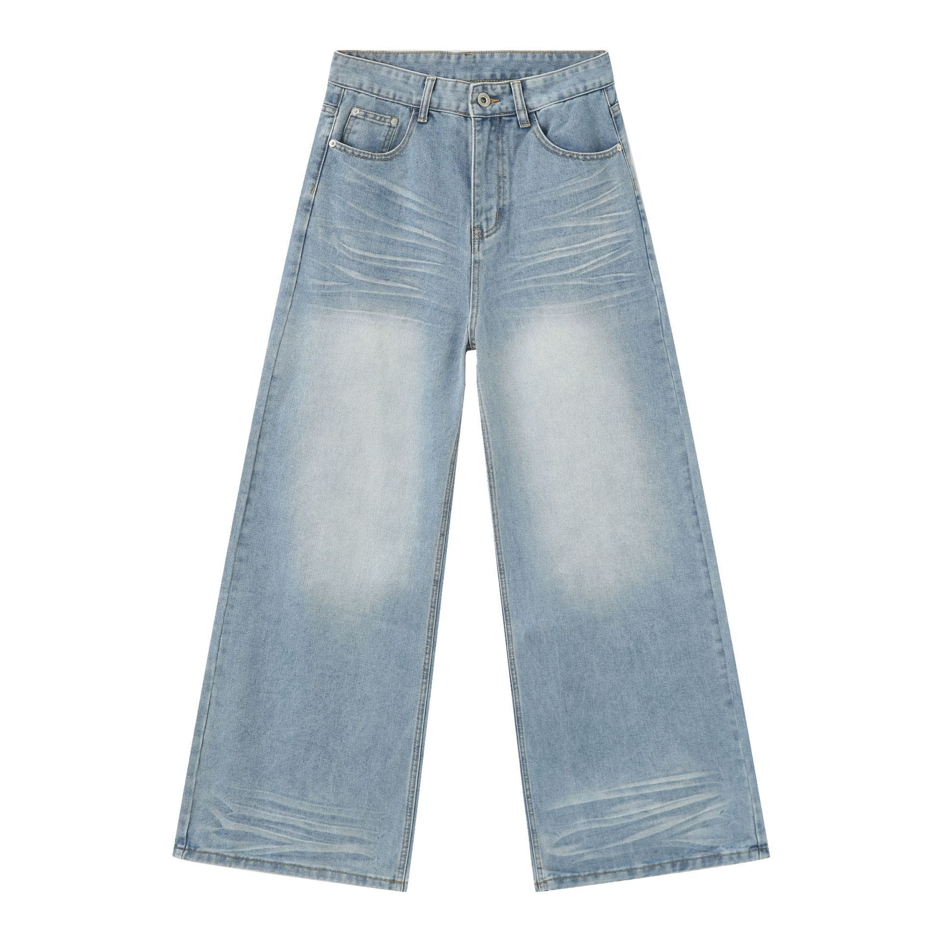 Washed-out Straight Jeans - Image 3