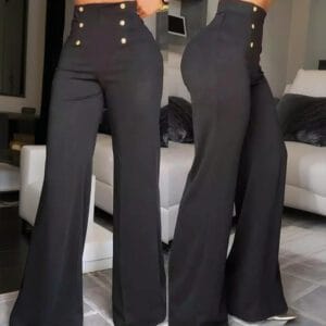 High-Waisted Flared Pants