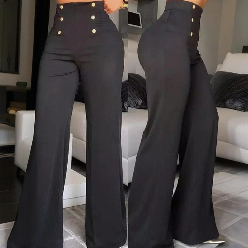 High-Waisted Flared Pants
