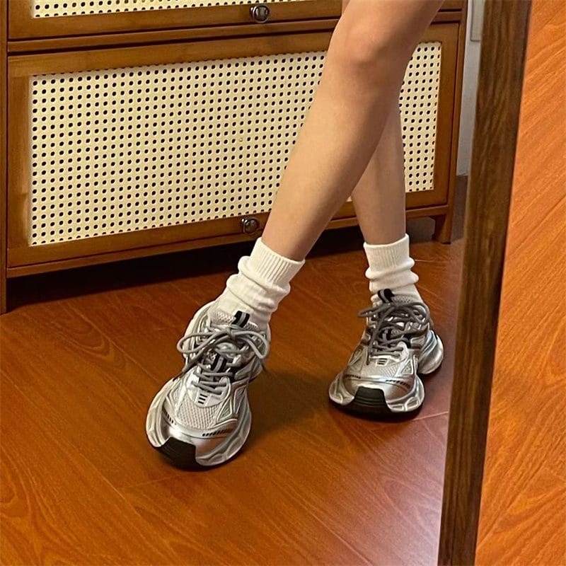 Silver Trendy Shoes - Image 5